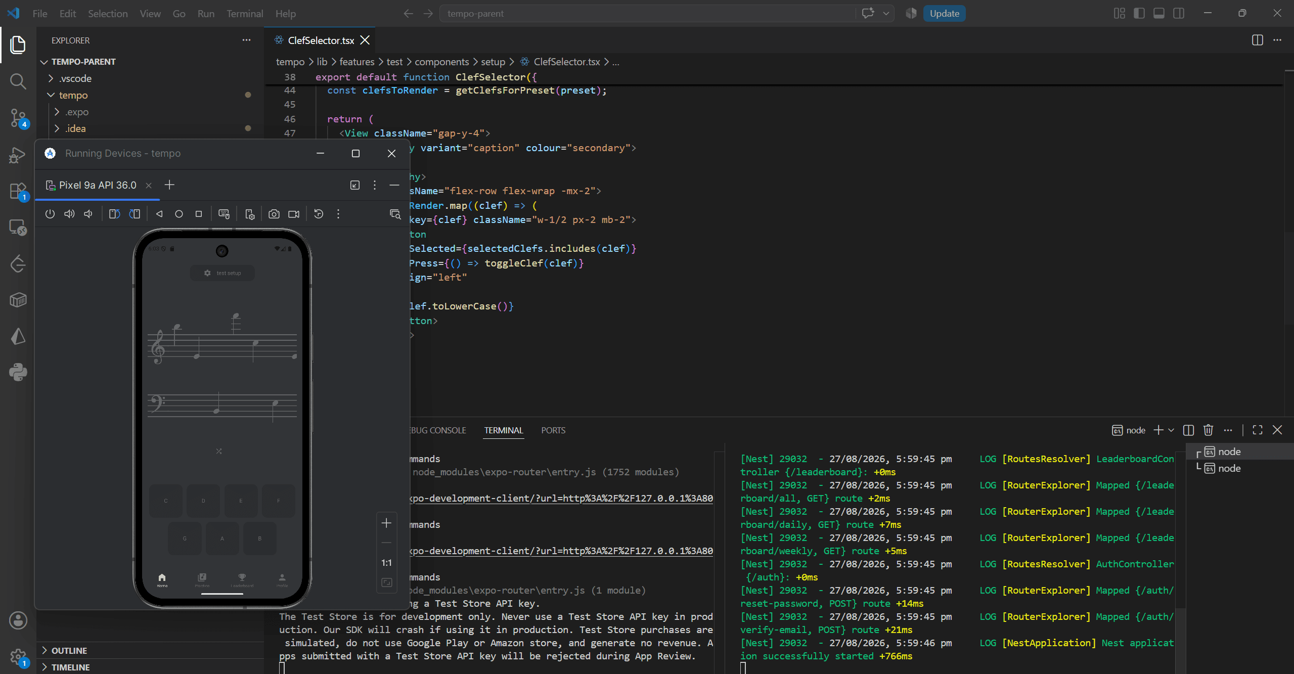 Build process screenshot