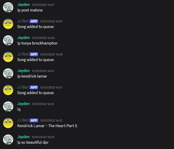 Discord Music Chat Bot